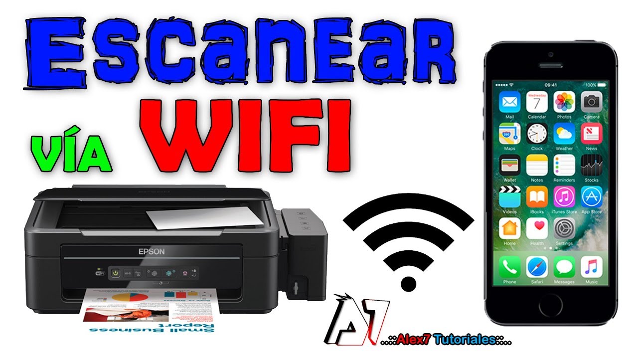 Escanear desde Celular iPhone en Impresora EPSON con WIFI - YouTube