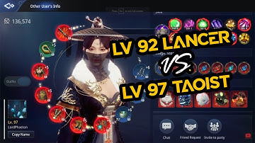 MIR4 PVP Lancer (Lv 92) vs Taoist (Lv 97) | F2P
