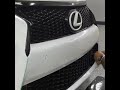 front bumper and grill chrome delete 3m gloss black wrapped lexus gs350 FSport