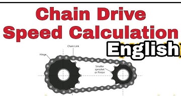 Chain Drive Speed Calculation In English