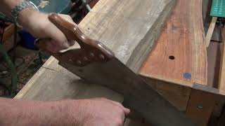 Sloped Shooting Board for Oblique Planning made using Basic Hand Tools Pt.1 of 3