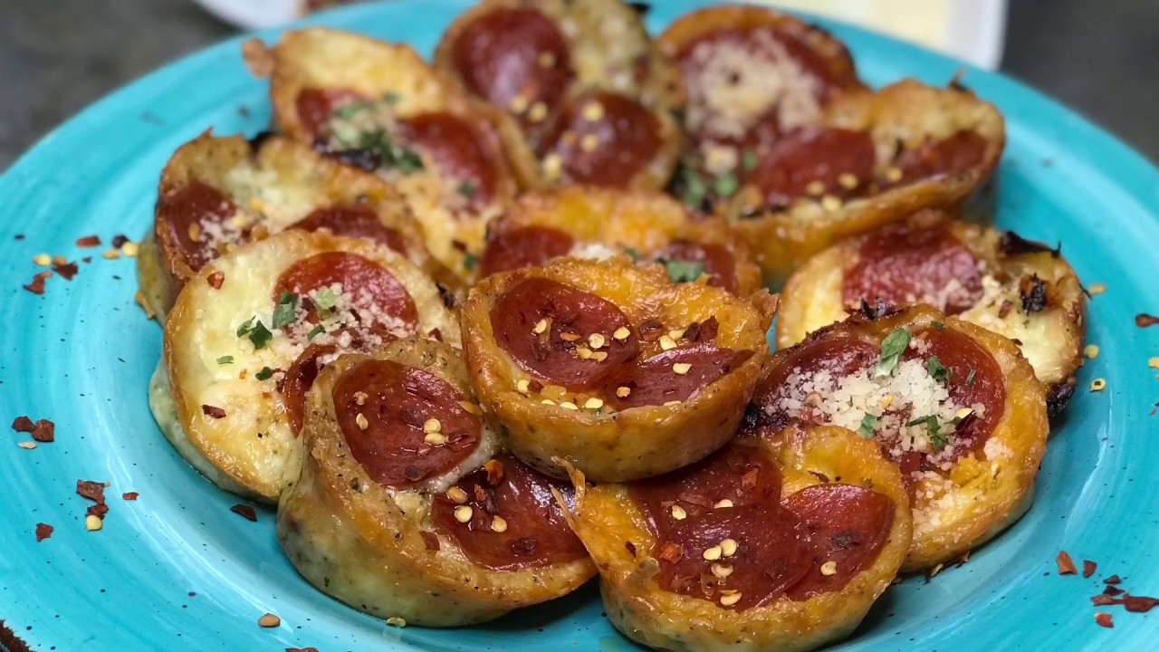 Pizza Bites Low Carb Keto Recipe Step by Step Instructional Video YouTube