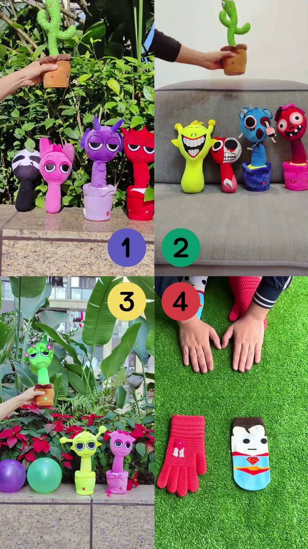 Sprunki vs dancing cactus collection