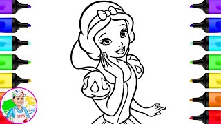 Snow White Princess Coloring Pages | Disney Snow White Coloring Book Pages Art