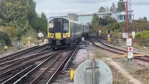 SWR class 444 011 coming into Poole sidings 