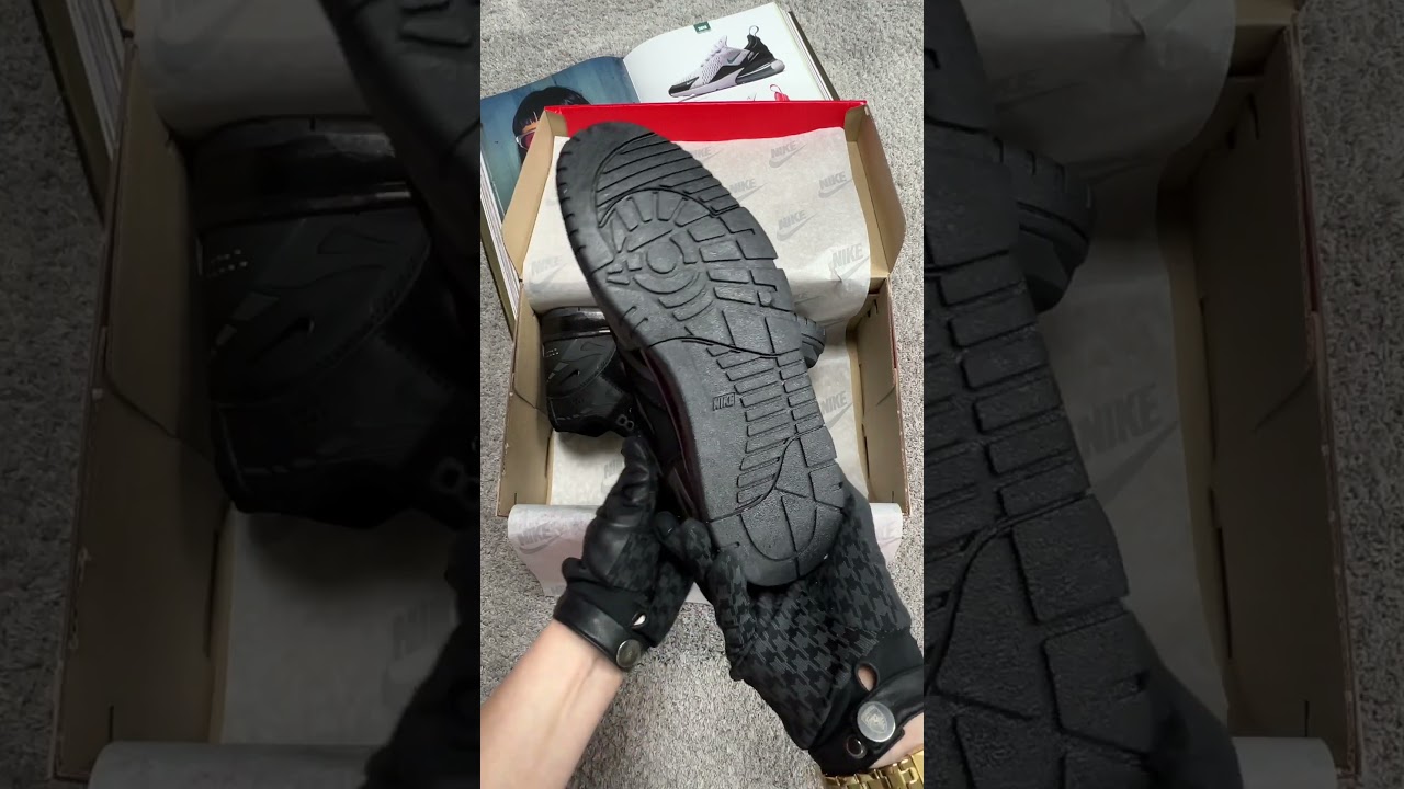 Мужские кроссовки Nike Air Trainer 1 SP Black, кеды Найк черные кожа текстиль водоотталкивающий 3508