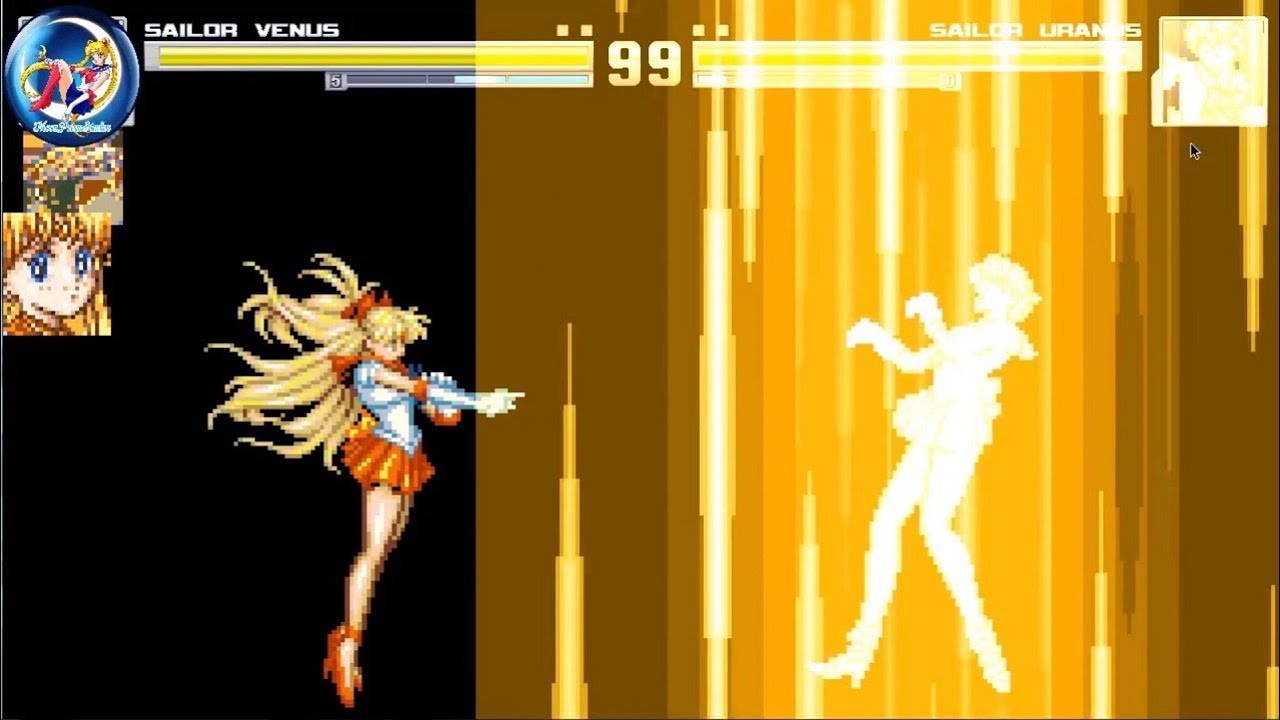 Sailor Moon MUGEN Playthrough Sailor Venus (Arcade Mode)
