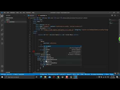 تحريك العناصر  javascript