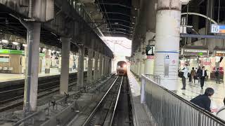 神立駅人身事故当該E657系K3編成(オレンジパーシモン塗装)ときわ64号上野到着(64M)