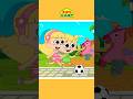 Elly And Eva Loves To Play Football ⚽️ #shorts #kidssong #football