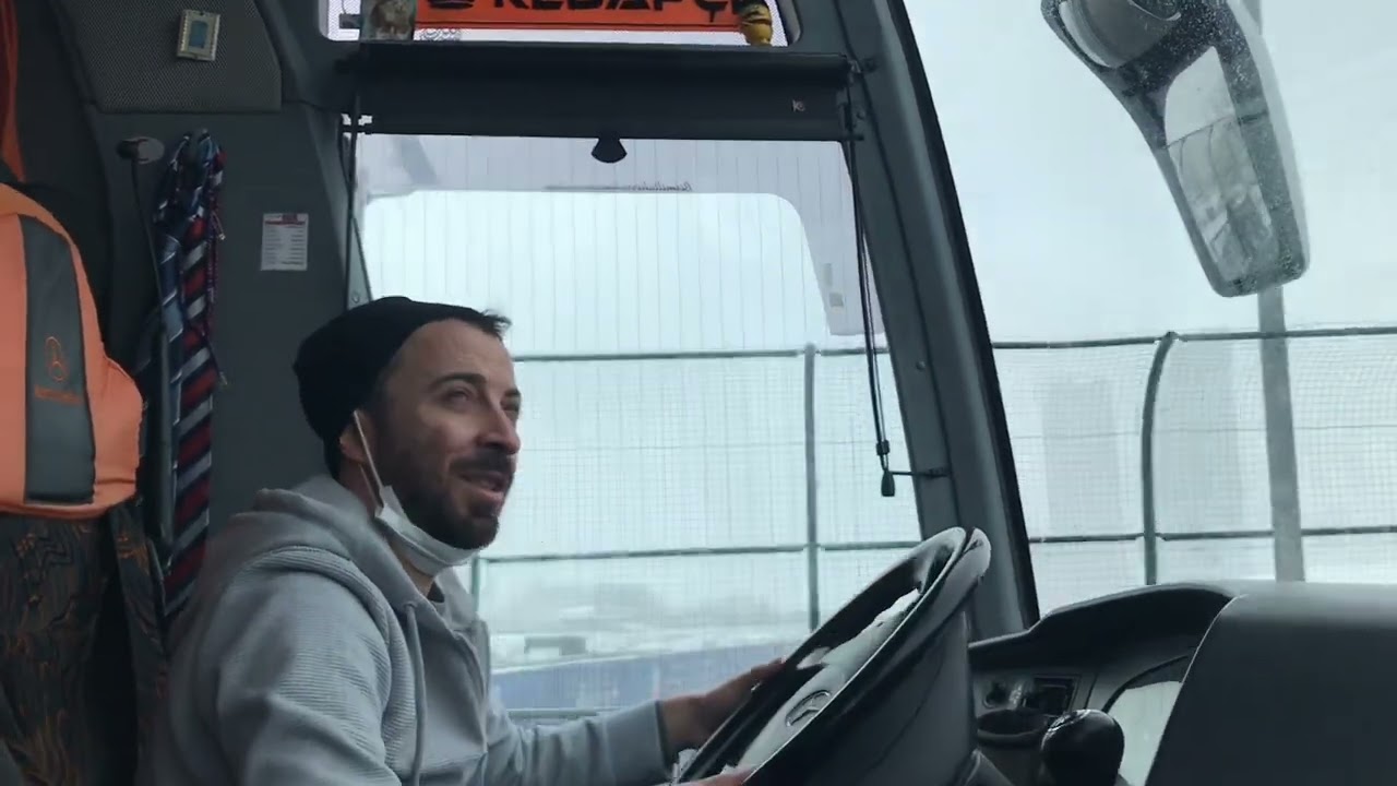 Mercedes Travego kuru yağlama ve yıkamaya gidiyoruz