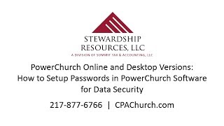 PowerChurch Online and Desktop Versions: How to Setup Passwords in PowerChurch Software