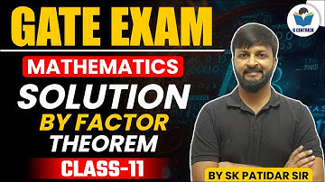 Lec 11 Solution of determinant (shortcut by using Factor theorem) #gate_2023_24 #mathsforgate
