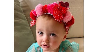DIY Valentine Pompom Headband