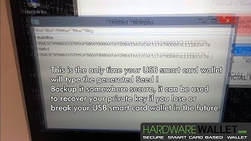 HardwareWallet.com - How to initialize a new USB smard card bitcoin wallet (modified KryptoKit)