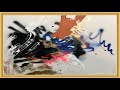 golden frame watercolor vintage art abstract minimal for tv wall paper background