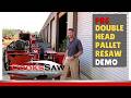 How a Double Head Pallet Resaw Works - Full Features PR6 and Live Cutting Demo #sawmillbusiness