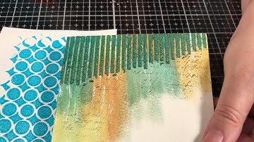 Distress Embossing Glaze Powders  over Metallic Texture Paste