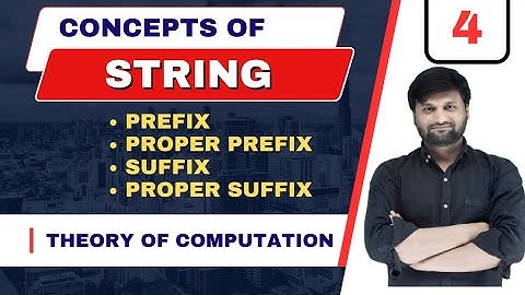 String concepts prefix suffix in Automata |Theory of computation|TOC|FLAT