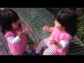 双子のおやつタイム 1歳10ヶ月