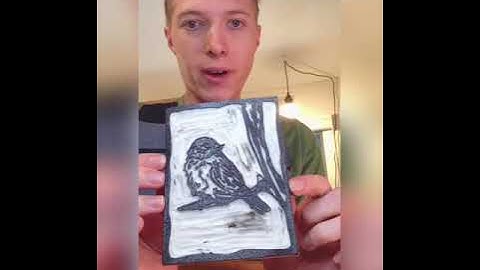 Linocut tutorial Part 3 (printing)