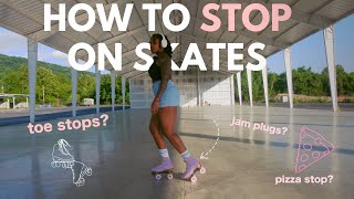 okay but how do i stop? | how to stop on rollerskates for beginners