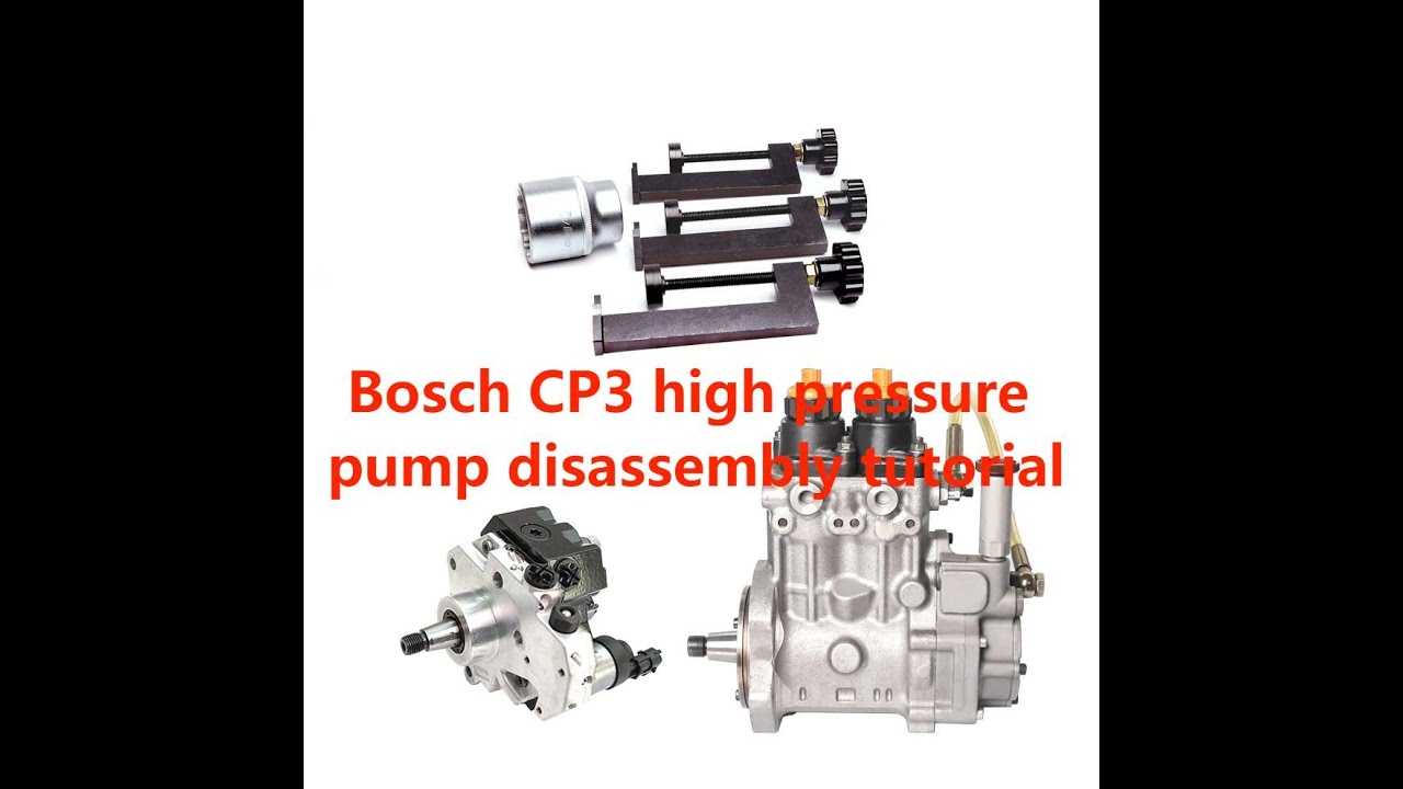 Bosch CP3 high pressure oil pump disassembly tutorial