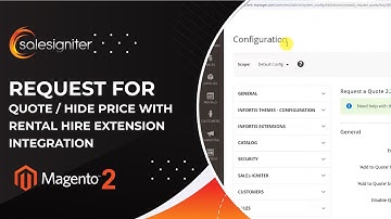 Magento 2 Request for Quote / Hide Price with Rental Hire Extension Integration