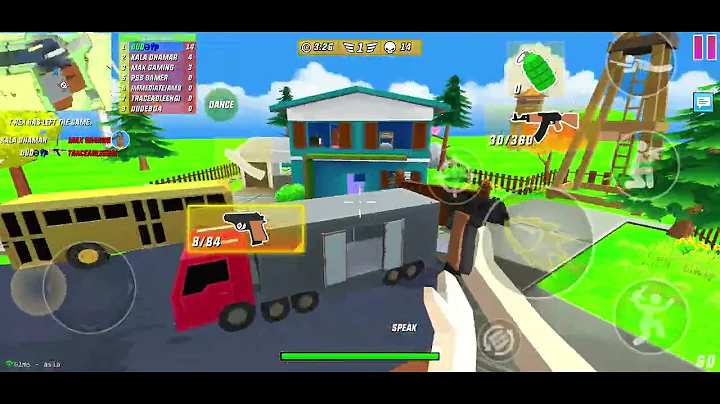 Dude Theft Wars Multiplayer | noob gameplay ak 47 | 38 kills