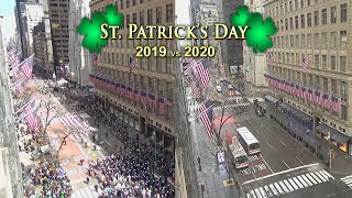 Shocking Saint Patrick's Day Celebrations 2019 vs. 2020 from EarthCam