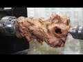woodturning: What can this piece of soft, rotten wood be turned？