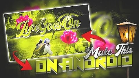 How To Make Pubg Montage Thumbnail On Android | Mobile Me thumbnail kaise banaye