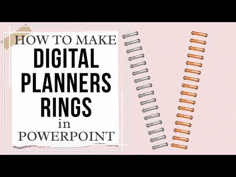 Binder Ring for Digital Planner Making 4 Colors PNG