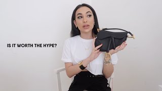 dior mini saddle bag black