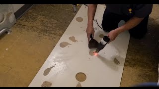 How to remove old dried up Liquid nails from a panel DIY