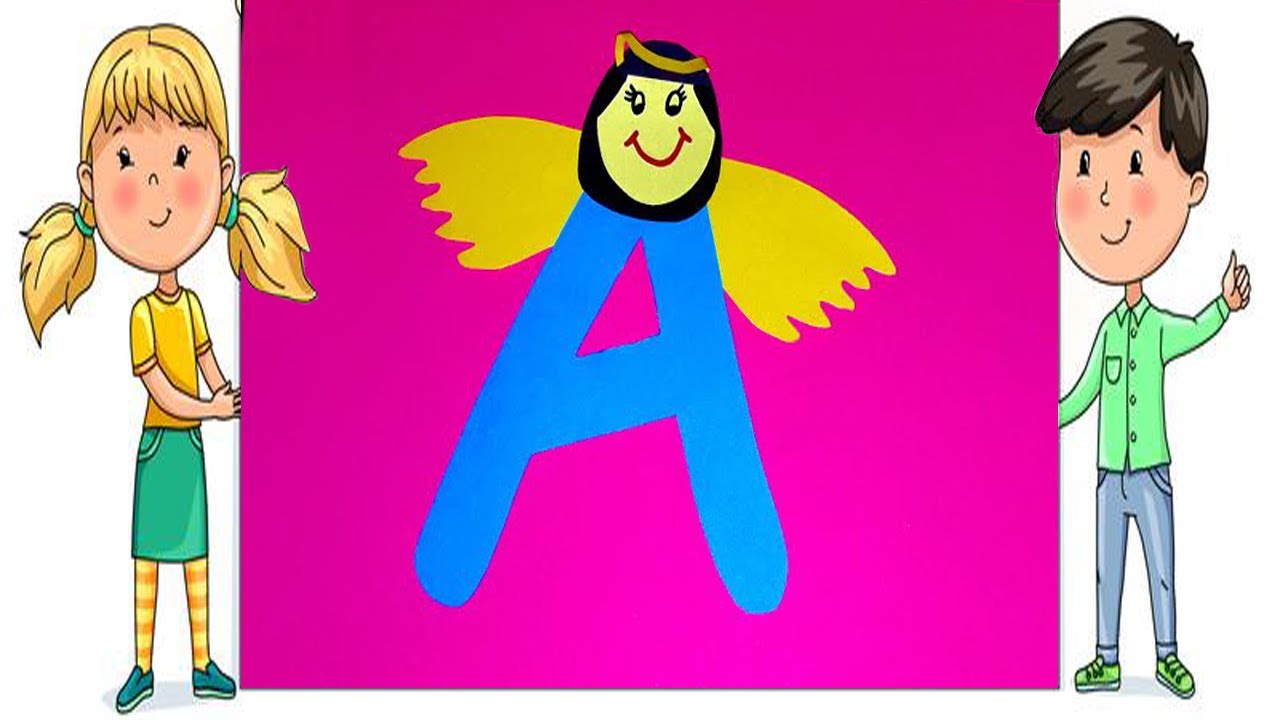 Letter A Activity | Esl Alphabet Games|Angel Craft|Motor Skills Learning|Alphabet Craft Ideas