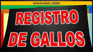 PROGRAMA DE COTEJO BÁSICO PARA HACER EL SORTEO DE PELEAS DE GALLOS 🐓 screenshot 1