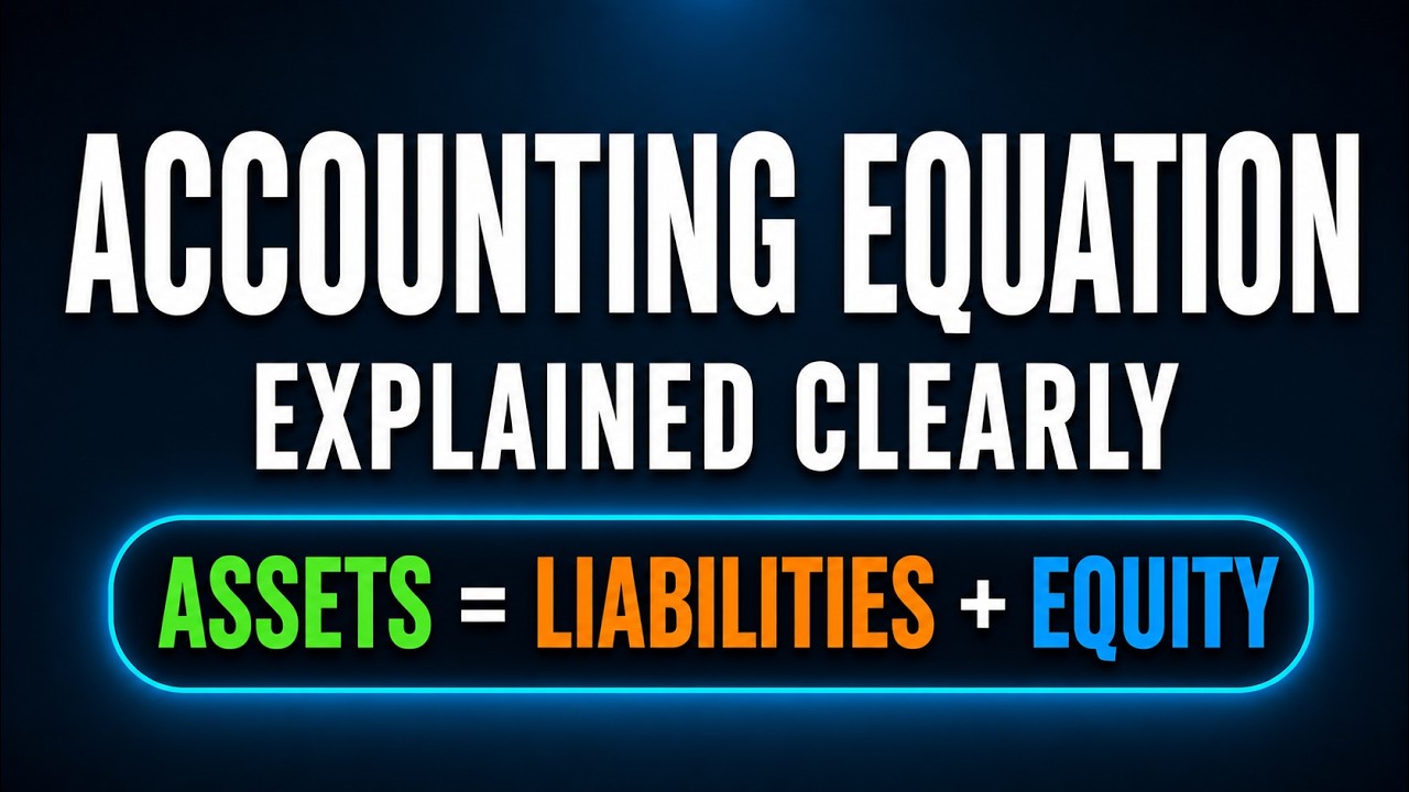 Accounting Equation Explained Clearly | Assets = Liabilities + Equity ...
