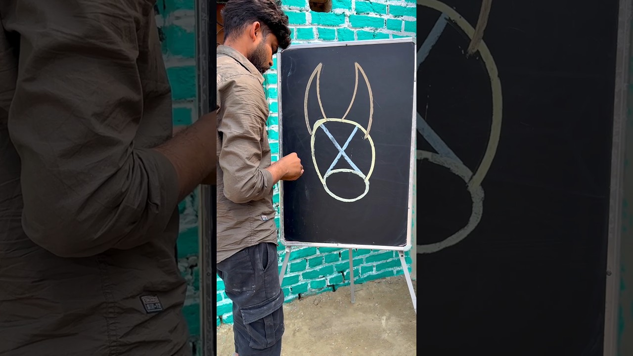 Удивительный рисунок головы коровы, часть 677 