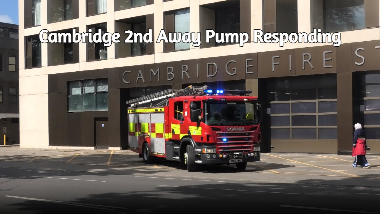 Cambridgeshire Fire & Rescue: Cambridge Second Away ERP Turnout