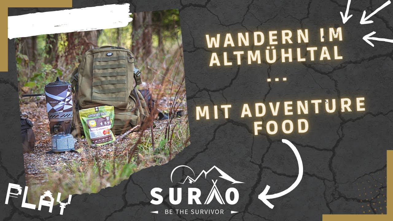 WANDERN IM ALTMÜHLTHAL | erstes Mal ADVENTURE FOOD! | Outdoor Nahrung
