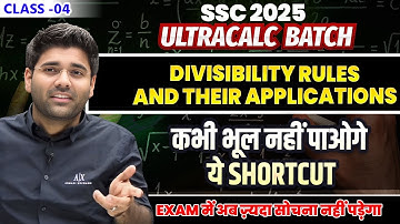 Divisibility Rules and their Applications | Maths Tricks for Fast Calculation by Abhinay Sharma