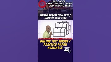 Hidden Cube Test | Depth Perception Test | ALP Psycho Test Series | CBAT preparation #GDCE_Psycho 08