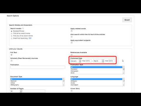 EBSCOhost Advanced Searching   Tutorial