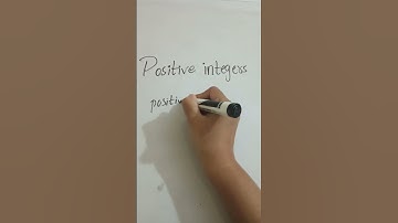 Positive Integers | Just in 10 seconds | #math #mathstricks #maths