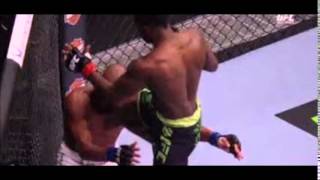 Chris Beal lands a flying knee and 50k at UFC 172