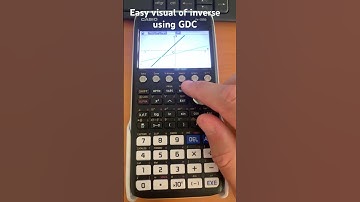 Plot inverse function using Casio fx-CG50 AI SL IB DP Maths. Help sketch inverse. #maths #gdc #short