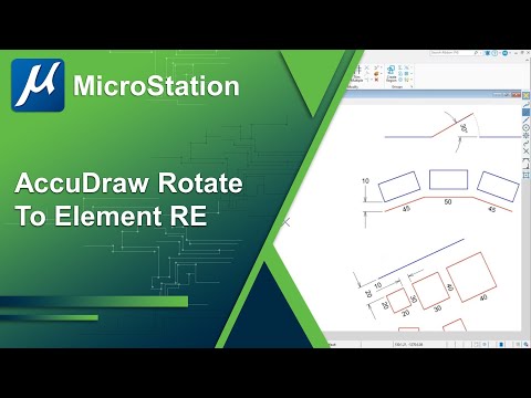 16 - AccuDraw Shortcuts: Rotate to Element
