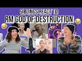 OMG SO RELATABLE!😂 | Siblings react to RM Being the God of Destruction | REACTION