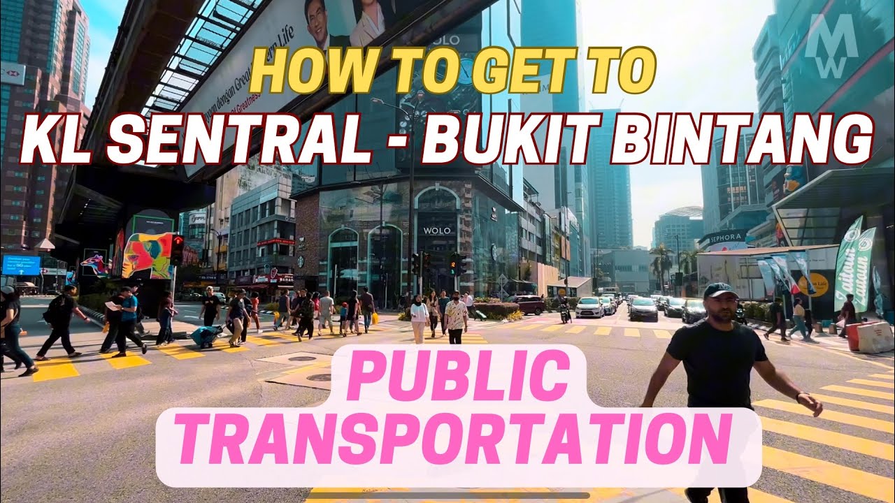 KL Sentral to Bukit Bintang by Monorail - Kuala Lumpur public transportation - Travel in Malaysia